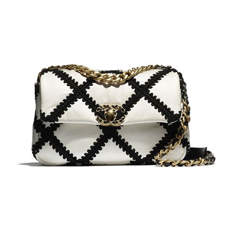 chanel calfskin crochet|The Timeless Chanel 19: Calfskin Crochet Flap Bag.